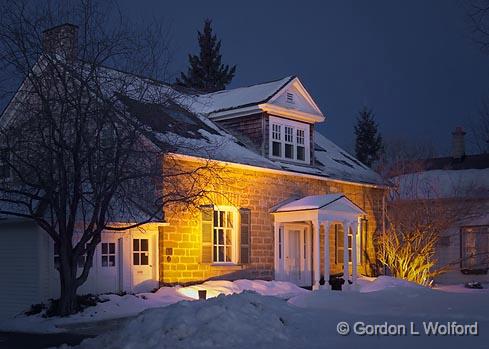 Golden Lit House_05840-3.jpg - Photographed at Perth, Ontario, Canada.